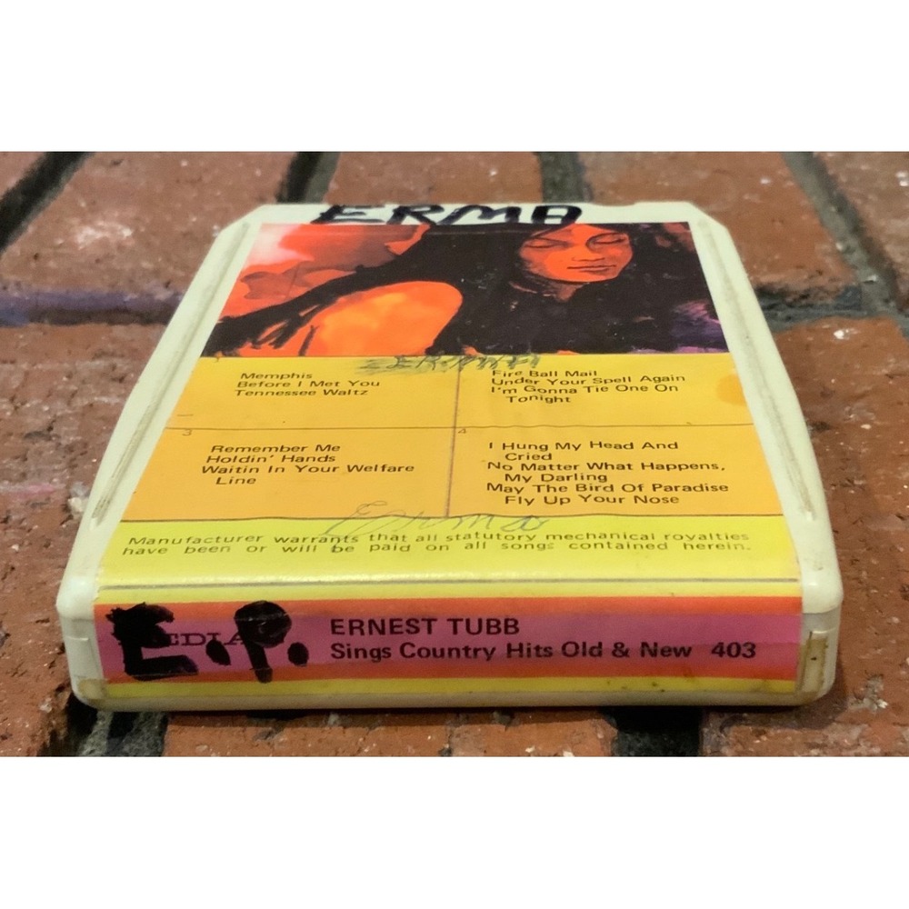 Ernest Tubb Sings Country Hits Old & New 8 Track Tape #403